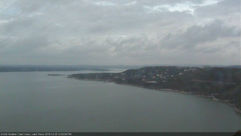 Lake Travis webcam, December 25, 2018 11:55 AM CT