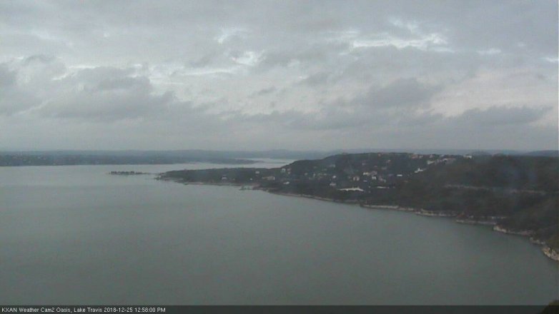 Lake Travis webcam, December 25, 2018 12:00 PM CT