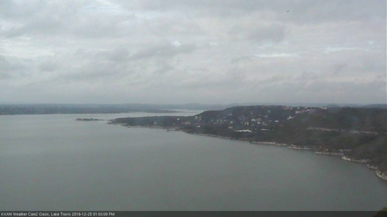 Lake Travis webcam, December 25, 2018 12:05 PM CT