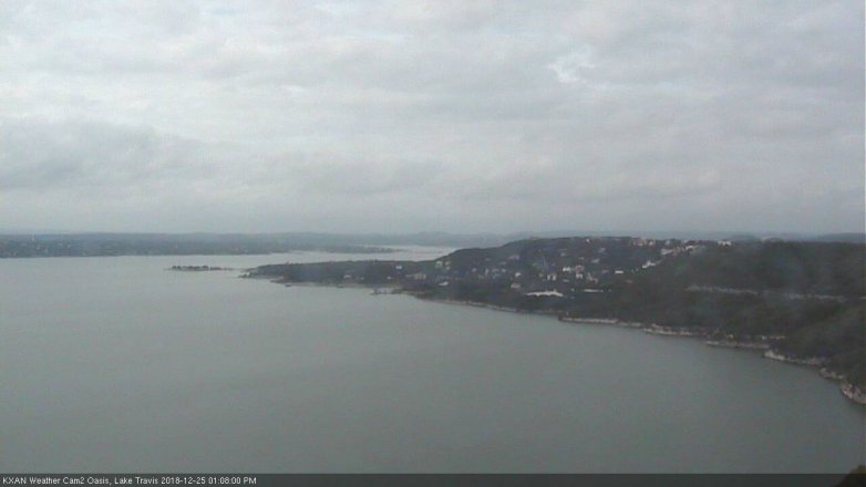 Lake Travis webcam, December 25, 2018 12:10 PM CT