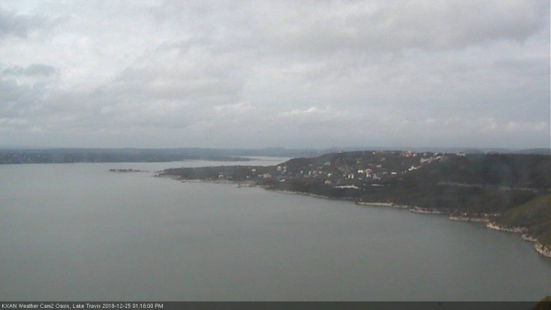 Lake Travis webcam, December 25, 2018 12:20 PM CT