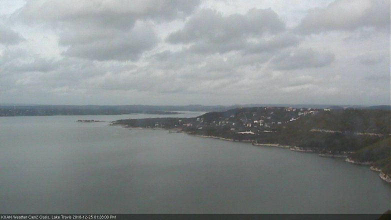 Lake Travis webcam, December 25, 2018 12:30 PM CT