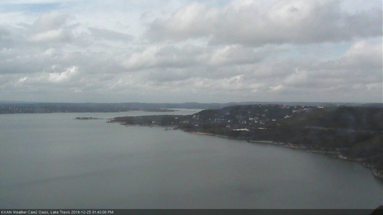 Lake Travis webcam, December 25, 2018 12:45 PM CT