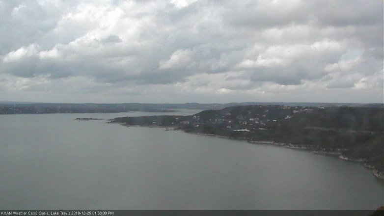 Lake Travis webcam, December 25, 2018 1:00 PM CT