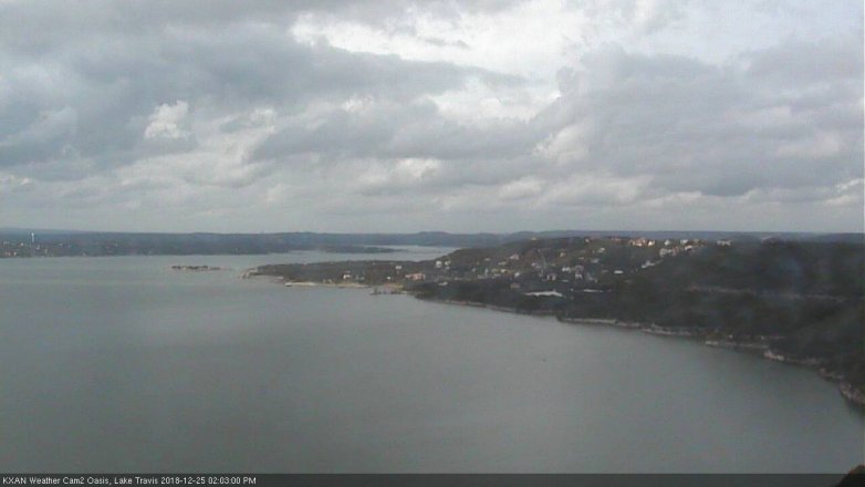 Lake Travis webcam, December 25, 2018 1:05 PM CT