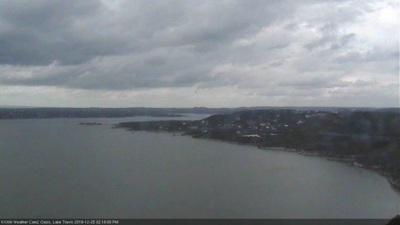 Lake Travis webcam, December 25, 2018 1:20 PM CT