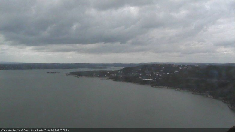 Lake Travis webcam, December 25, 2018 1:25 PM CT
