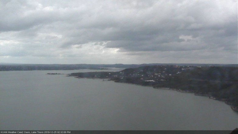 Lake Travis webcam, December 25, 2018 1:35 PM CT