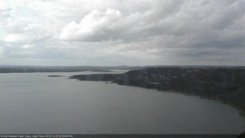 Lake Travis webcam, December 25, 2018 1:40 PM CT