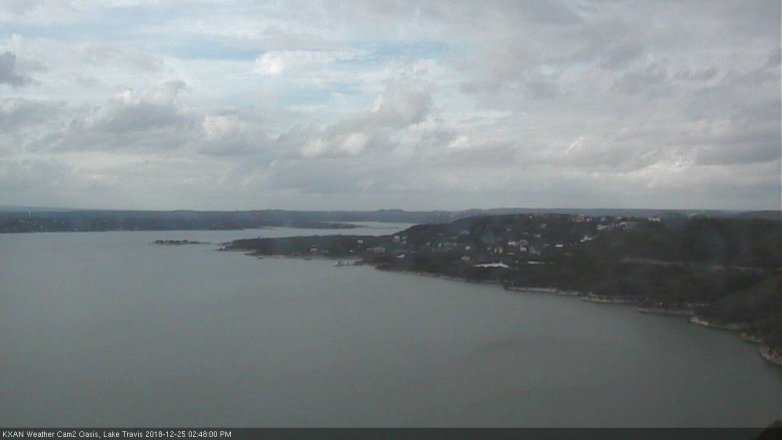 Lake Travis webcam, December 25, 2018 1:50 PM CT