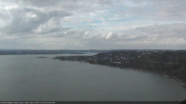 Lake Travis webcam, December 25, 2018 1:55 PM CT