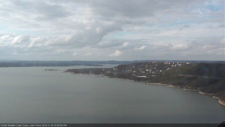 Lake Travis webcam, December 25, 2018 2:00 PM CT