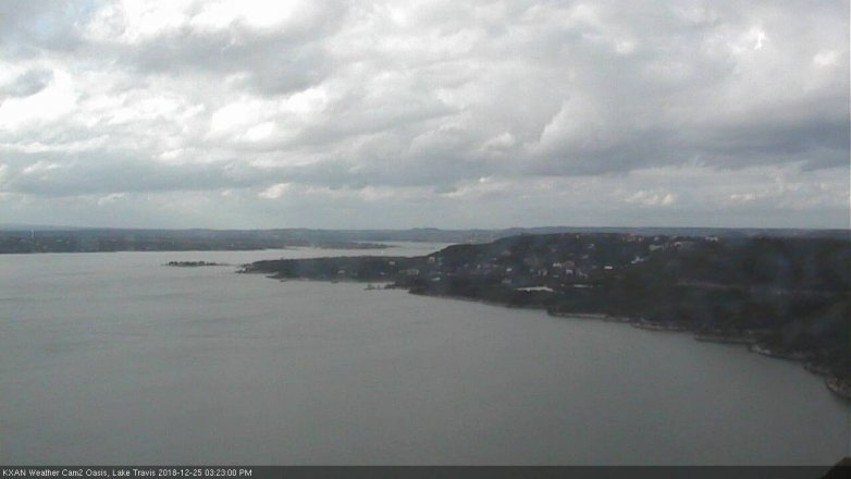 Lake Travis webcam, December 25, 2018 2:25 PM CT
