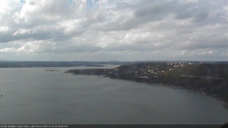 Lake Travis webcam, December 25, 2018 2:30 PM CT