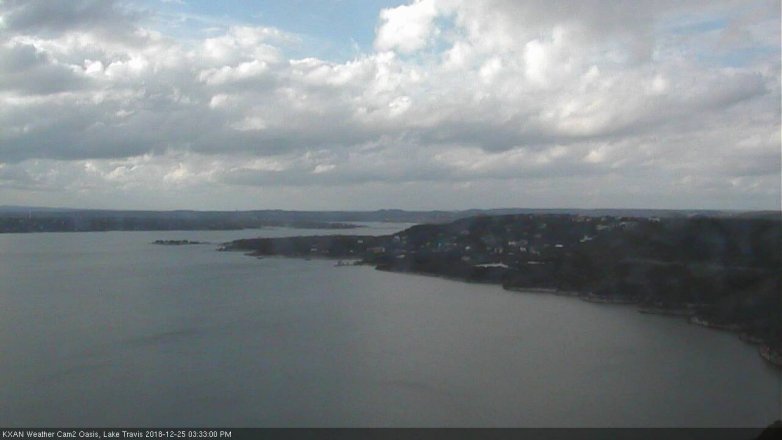 Lake Travis webcam, December 25, 2018 2:35 PM CT