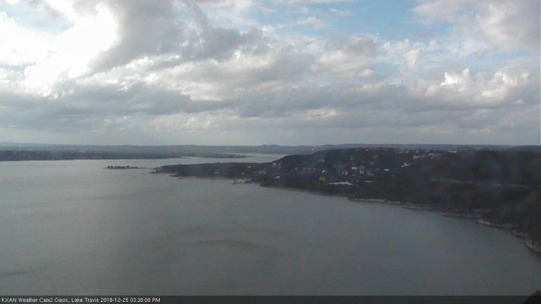 Lake Travis webcam, December 25, 2018 2:40 PM CT