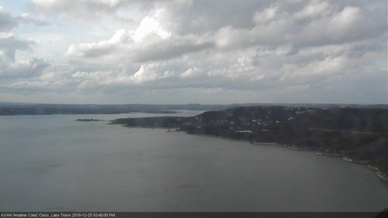 Lake Travis webcam, December 25, 2018 2:50 PM CT