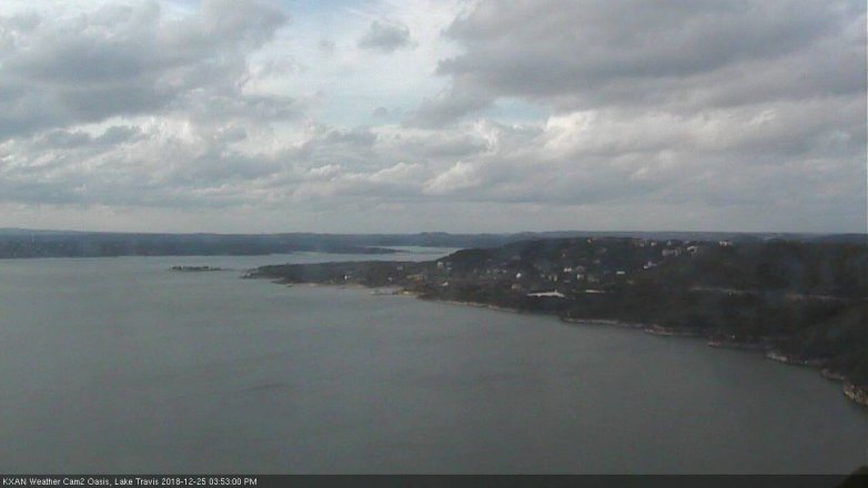 Lake Travis webcam, December 25, 2018 2:55 PM CT