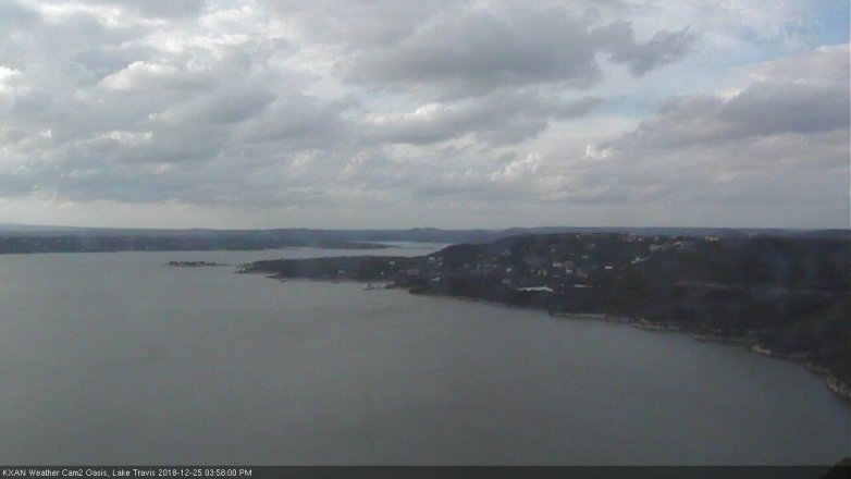 Lake Travis webcam, December 25, 2018 3:00 PM CT