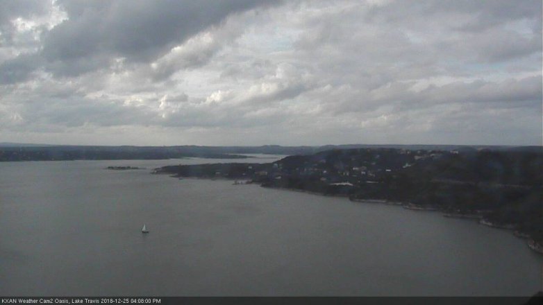 Lake Travis webcam, December 25, 2018 3:10 PM CT