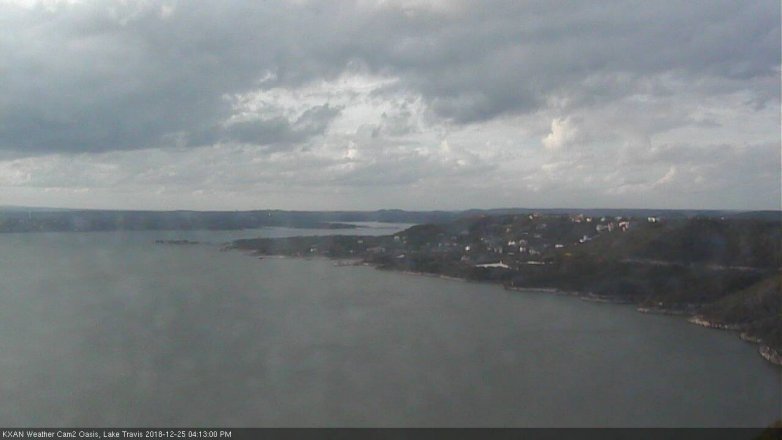 Lake Travis webcam, December 25, 2018 3:15 PM CT