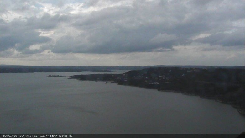 Lake Travis webcam, December 25, 2018 3:25 PM CT
