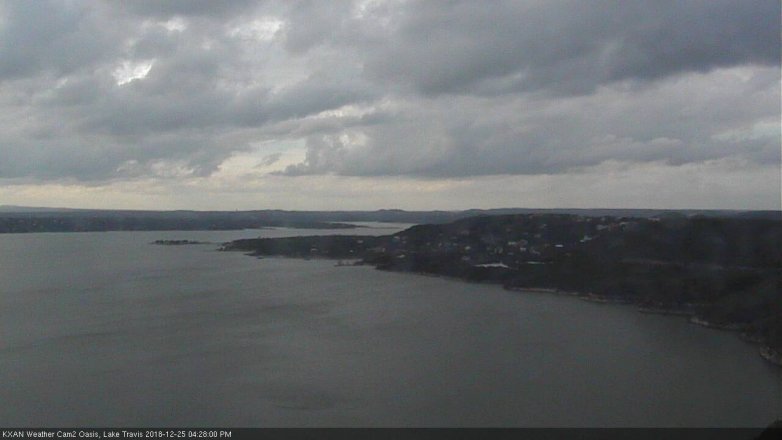 Lake Travis webcam, December 25, 2018 3:30 PM CT