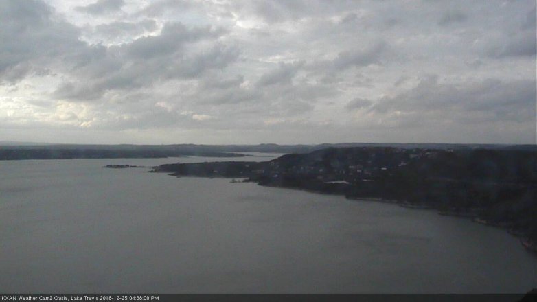 Lake Travis webcam, December 25, 2018 3:40 PM CT