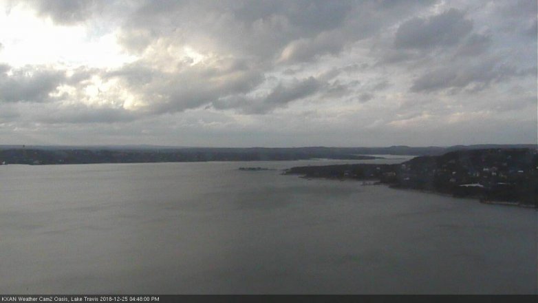 Lake Travis webcam, December 25, 2018 3:50 PM CT
