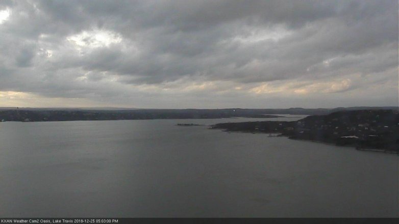 Lake Travis webcam, December 25, 2018 4:05 PM CT