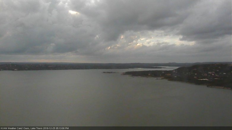 Lake Travis webcam, December 25, 2018 4:15 PM CT