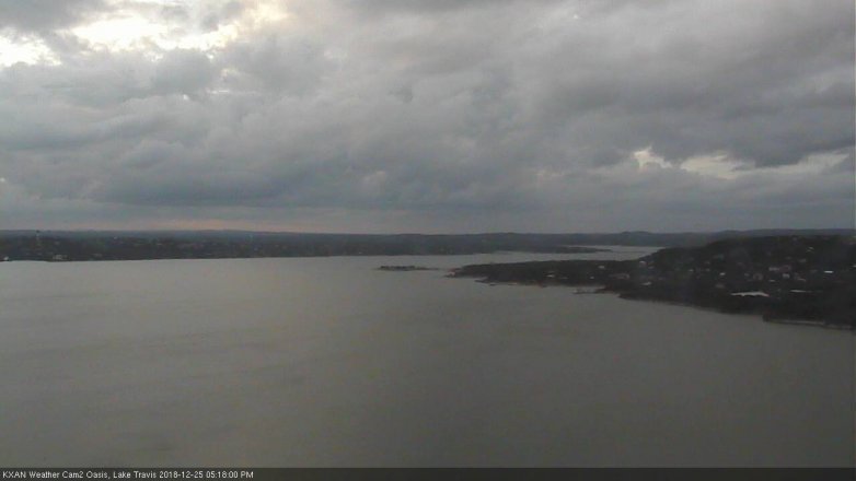 Lake Travis webcam, December 25, 2018 4:20 PM CT
