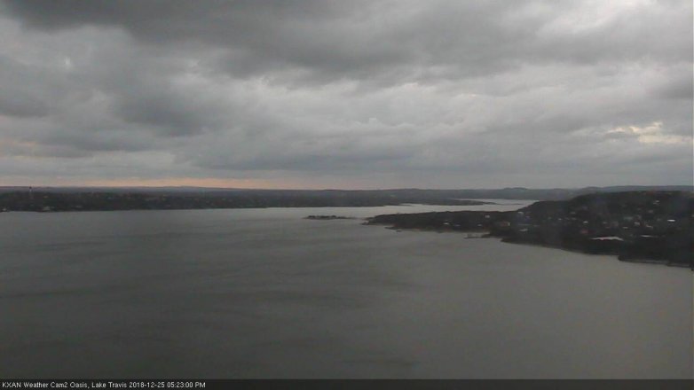 Lake Travis webcam, December 25, 2018 4:25 PM CT