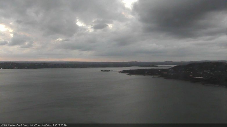 Lake Travis webcam, December 25, 2018 4:30 PM CT