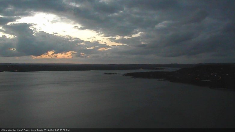 Lake Travis webcam, December 25, 2018 4:55 PM CT