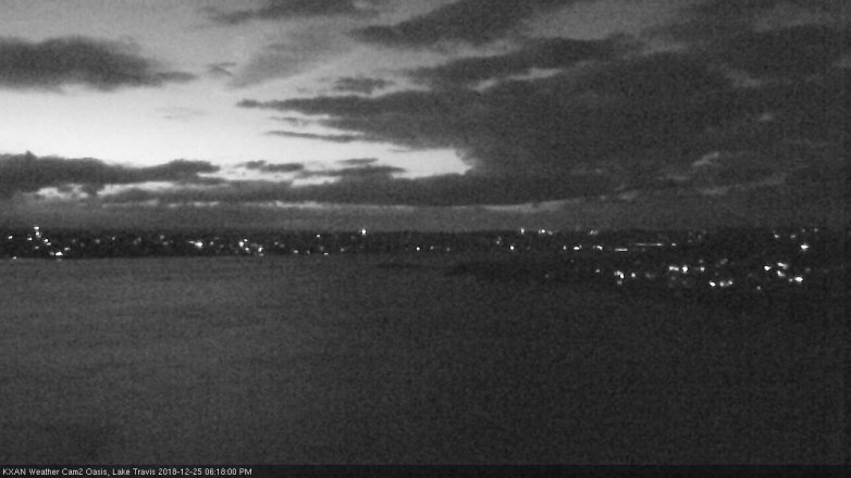 Lake Travis webcam, December 25, 2018 5:20 PM CT