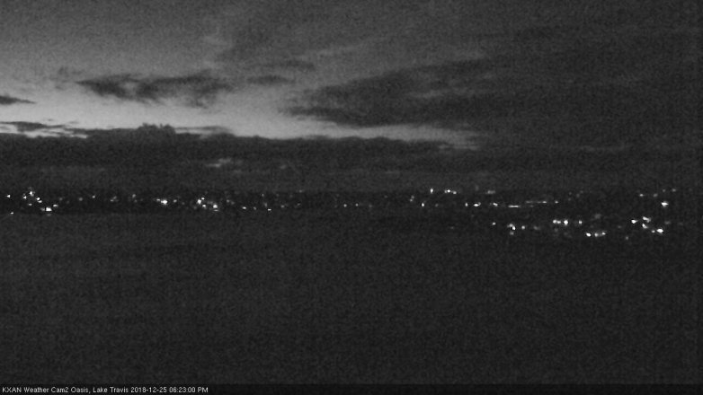 Lake Travis webcam, December 25, 2018 5:25 PM CT