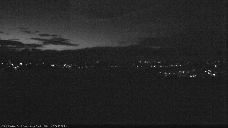 Lake Travis webcam, December 25, 2018 5:30 PM CT