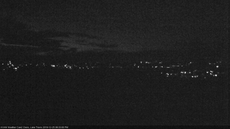 Lake Travis webcam, December 25, 2018 5:35 PM CT