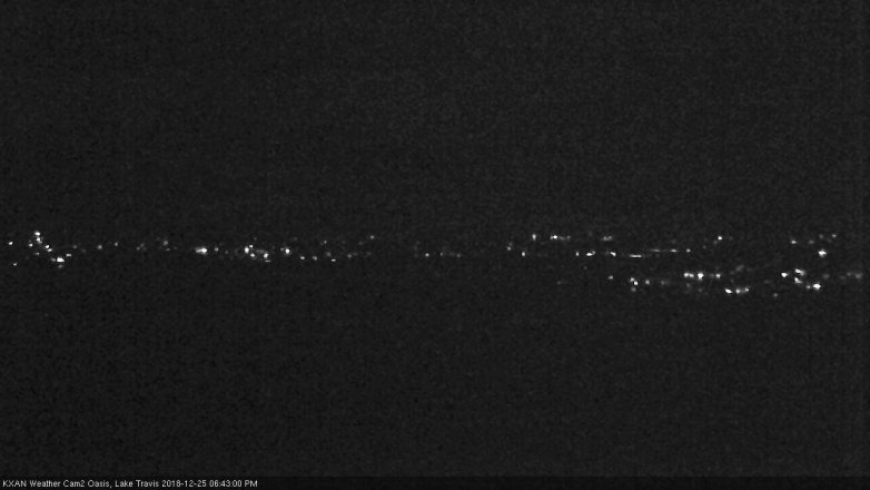 Lake Travis webcam, December 25, 2018 5:45 PM CT