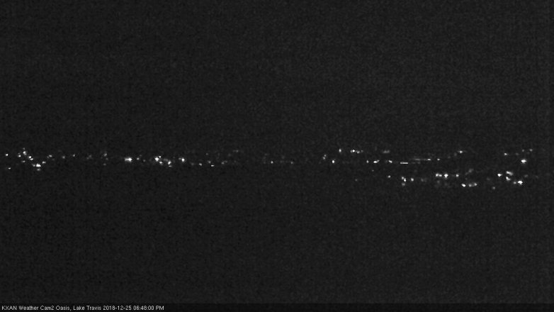 Lake Travis webcam, December 25, 2018 5:50 PM CT