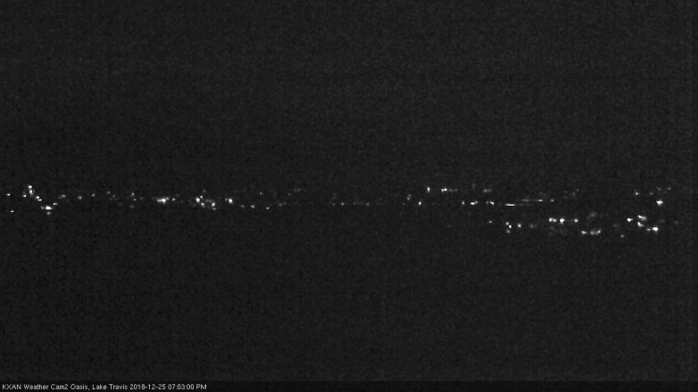 Lake Travis webcam, December 25, 2018 6:05 PM CT