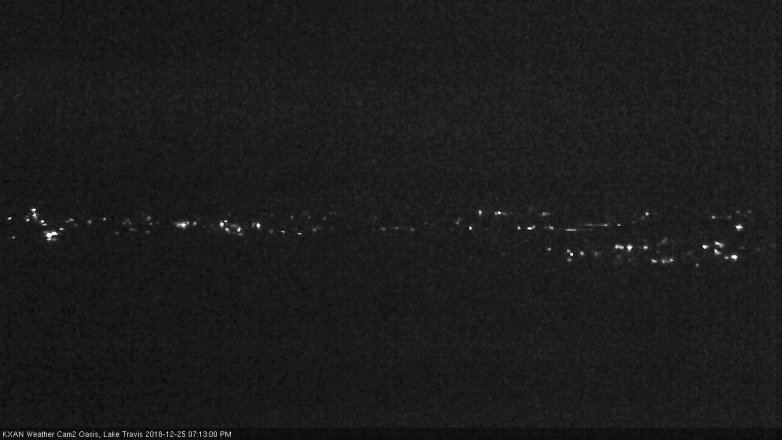 Lake Travis webcam, December 25, 2018 6:15 PM CT