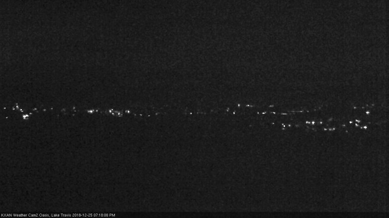 Lake Travis webcam, December 25, 2018 6:20 PM CT
