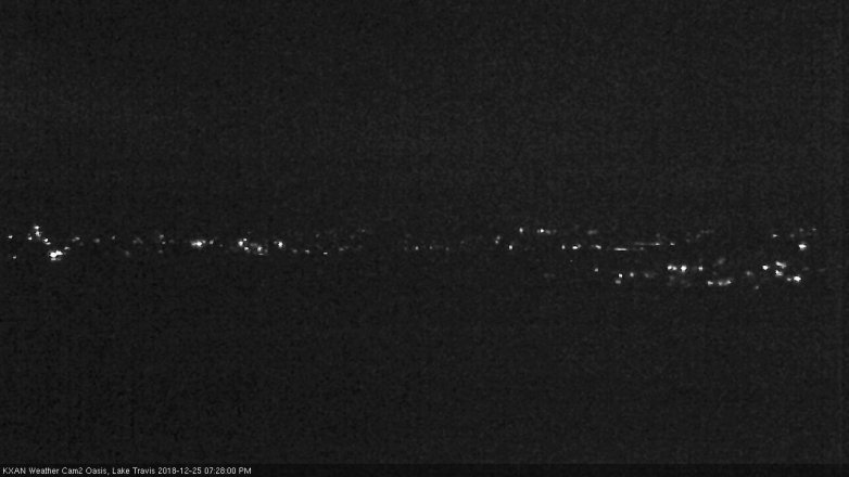 Lake Travis webcam, December 25, 2018 6:30 PM CT