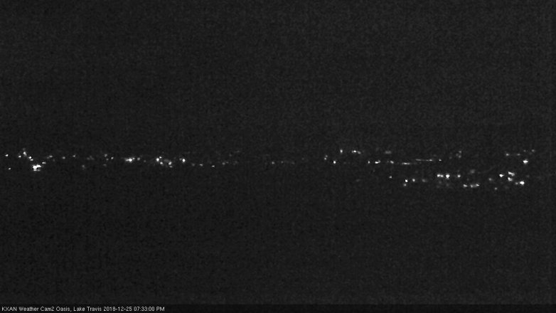Lake Travis webcam, December 25, 2018 6:35 PM CT