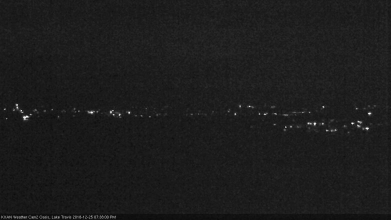 Lake Travis webcam, December 25, 2018 6:40 PM CT