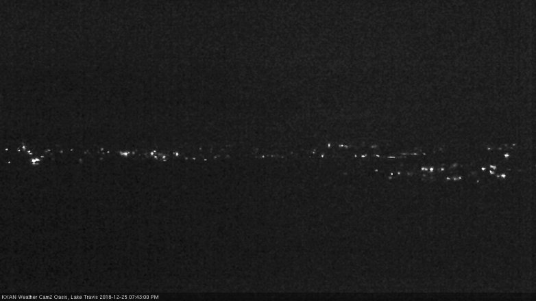 Lake Travis webcam, December 25, 2018 6:45 PM CT