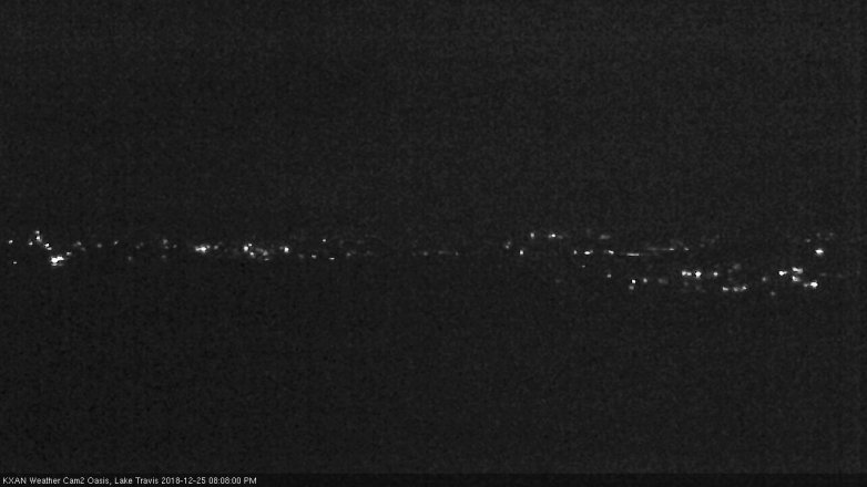 Lake Travis webcam, December 25, 2018 7:10 PM CT