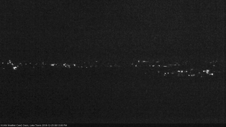 Lake Travis webcam, December 25, 2018 7:15 PM CT